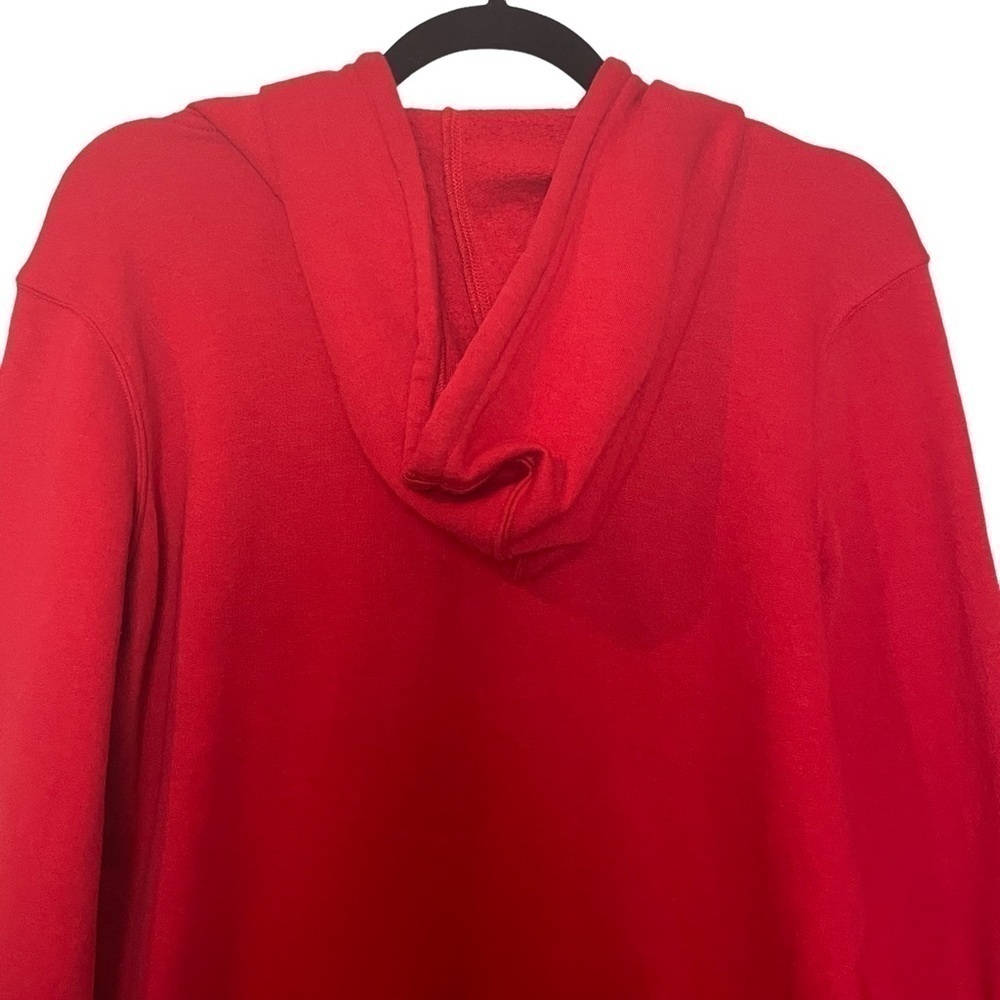 Fila Red Unisex Long Sleeve Hoodie with Kangaroo Pocket Sz. L - Picture 6 of 13